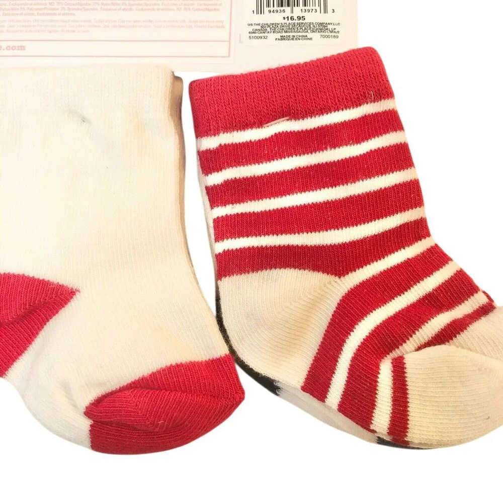 6 Pack Baby Socks With Heart Love Classic Design By Bundles Baby Place 0-6M